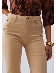 FLARE HW PANT.MARINERO CAMPANA CREMA 2