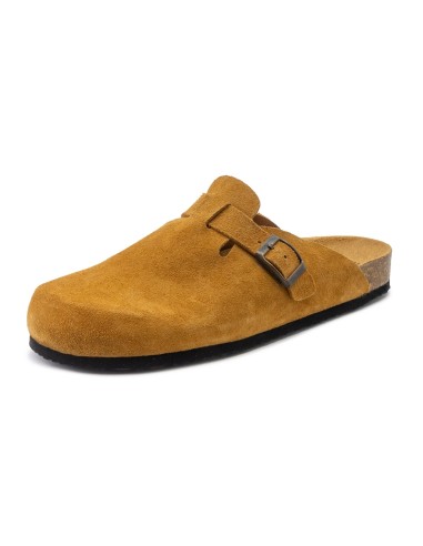 7044 UMA zueco unisex Natural World de serraje con suela bio