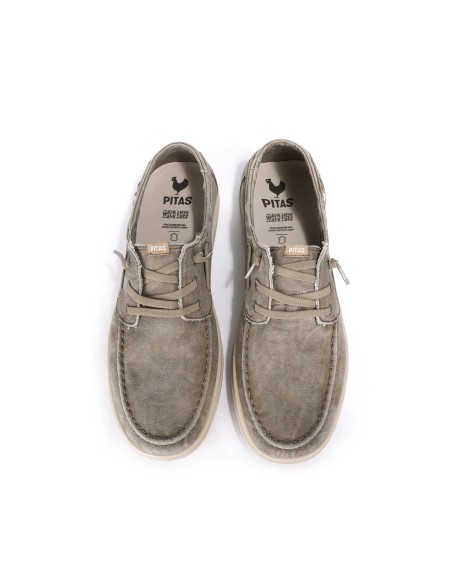 MYLOS zapato nautico WALK IN PITAS de hombre de algodón lavado.