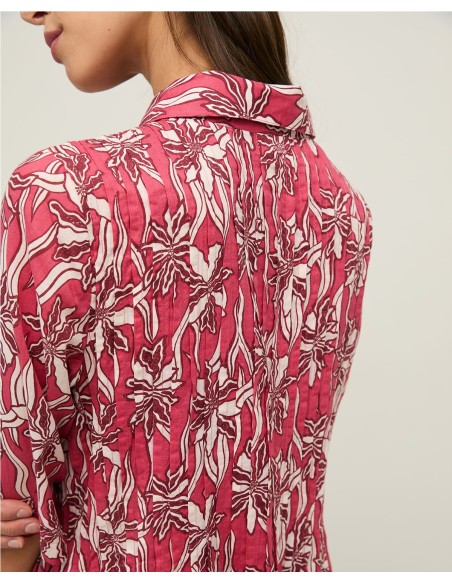VEST CAMISERO ALGOD.ORG ESTAMP ROJO