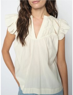 WODA- IZHA BLUSA MC VOLANTE CRUDO 2