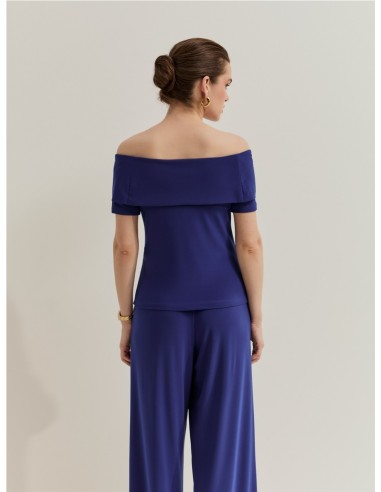 TOP SM CUELLO GOMAS AZUL