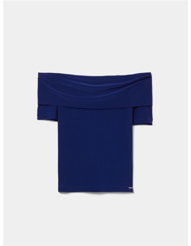 TOP SM CUELLO GOMAS AZUL