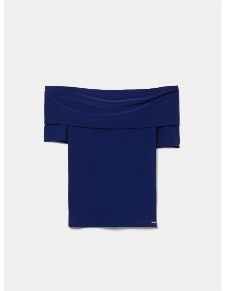 TOP SM CUELLO GOMAS AZUL