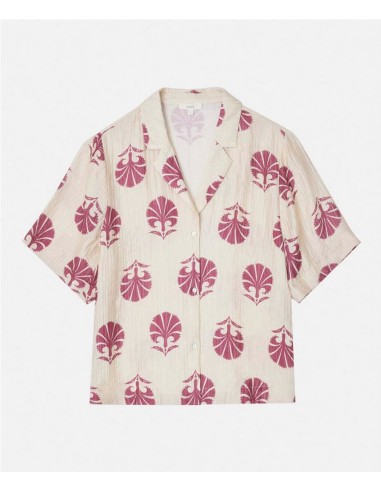 CAMISA  EF ARRUGADO ESTAM.RASP ROJO