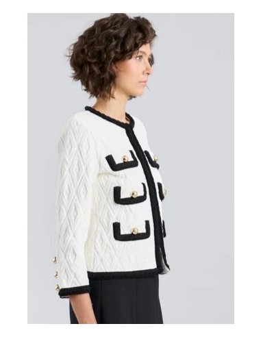 CHAQUETA CHANEL BOTON Y VIV.NG CRUDO