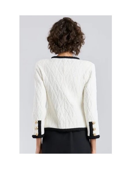 CHAQUETA CHANEL BOTON Y VIV.NG CRUDO