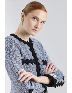 CHAQUETA ZIG ZAG AZUL VIVOS NG AZUL 2