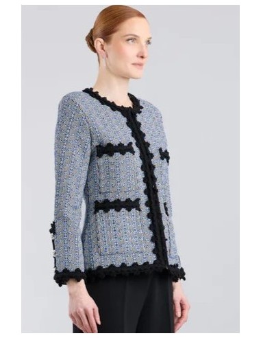 CHAQUETA ZIG ZAG AZUL VIVOS NG AZUL