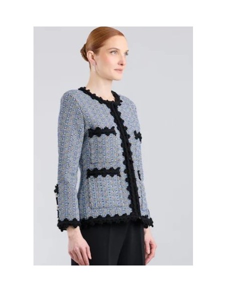 CHAQUETA ZIG ZAG AZUL VIVOS NG AZUL