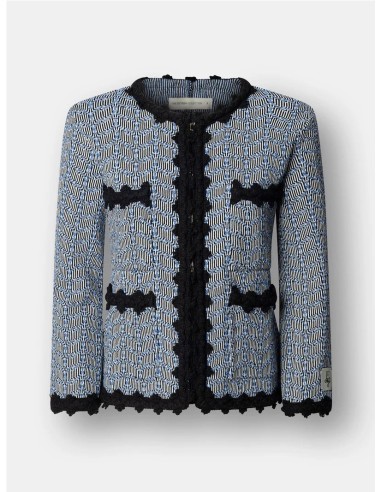 CHAQUETA ZIG ZAG AZUL VIVOS NG AZUL