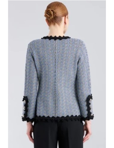CHAQUETA ZIG ZAG AZUL VIVOS NG AZUL