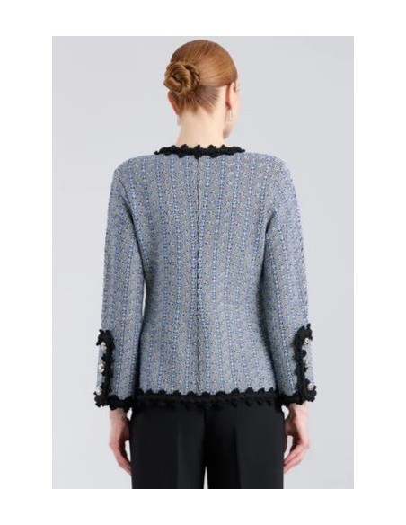 CHAQUETA ZIG ZAG AZUL VIVOS NG AZUL
