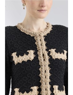 CHAQUETA CHANEL CORTA VIVO TOS NEGRO 2