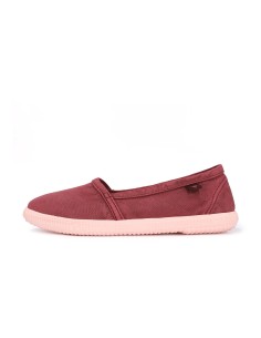 Zapatilla tipo CAMPING de Walk in Pitas de mujer de algodón lavado.