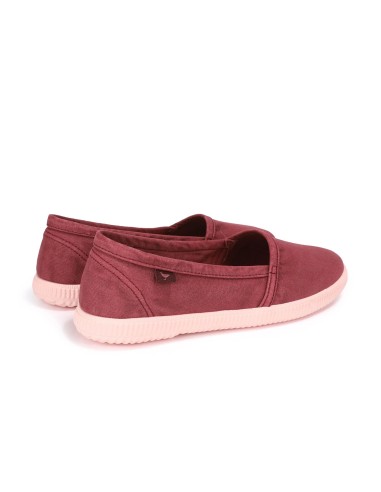 Zapatilla tipo CAMPING de Walk in Pitas de mujer de algodón lavado.