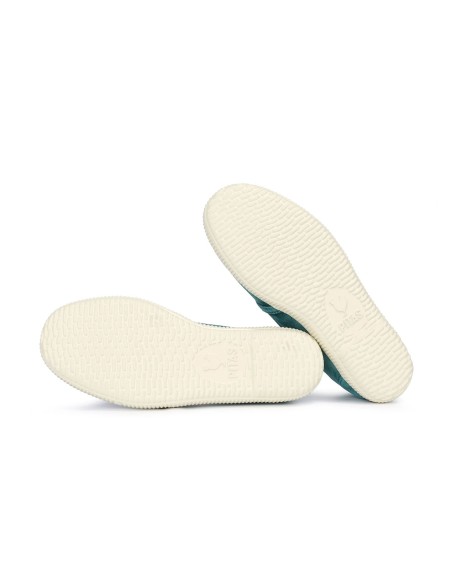 Zapatilla tipo CAMPING de Walk in Pitas de mujer de algodón lavado.
