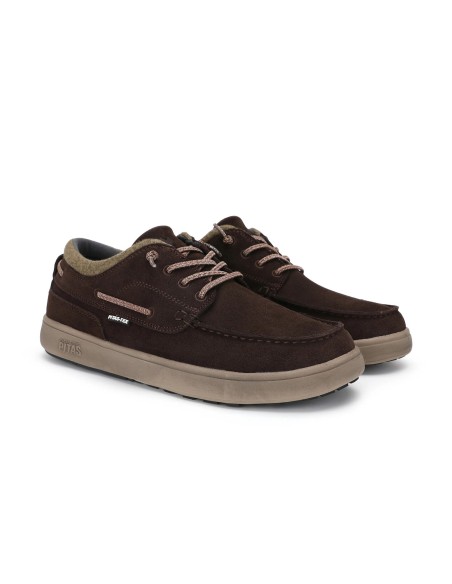DAKOTA- Zapato nautico de serraje hidrofugado de hombre WALK IN PITAS
