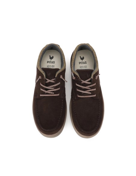DAKOTA- Zapato nautico de serraje hidrofugado de hombre WALK IN PITAS