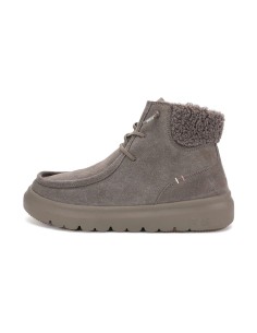 BERNA - WALK IN PITAS - Bota de serraje wallabi de mujer hidrofugada