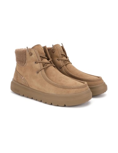 BERNA - WALK IN PITAS - Bota de serraje wallabi de mujer hidrofugada