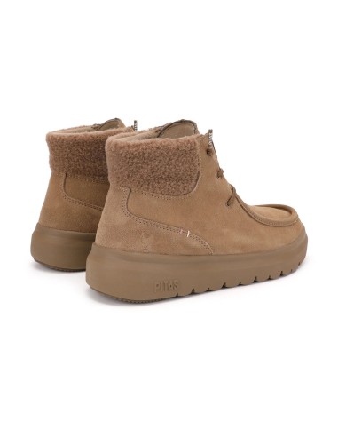 BERNA - WALK IN PITAS - Bota de serraje wallabi de mujer hidrofugada