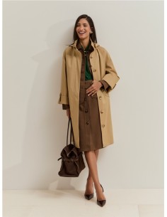 GABARD.LISA CAPUCHA DEMONT. CAMEL
