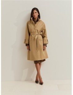 GABARD.LISA CAPUCHA DEMONT. CAMEL 2