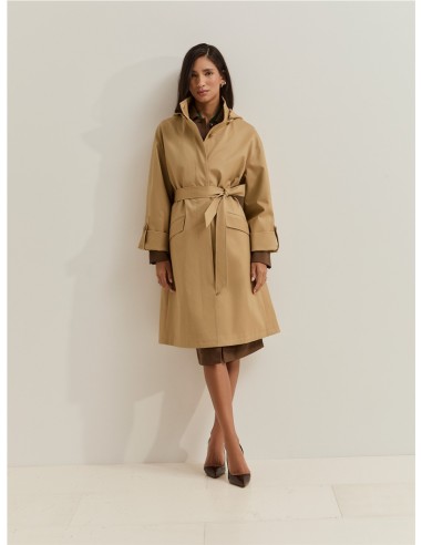 GABARD.LISA CAPUCHA DEMONT. CAMEL