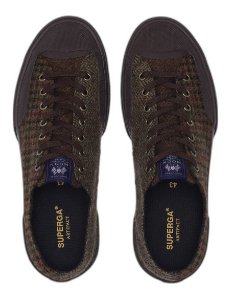 Zapatilla Unisex Superga Patchwork de Lana Brown Toffee