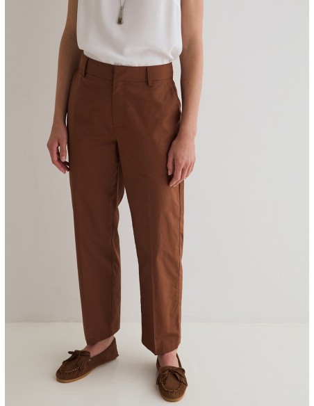 Pantalón Ancho Pana de Punto Yerse Marrón