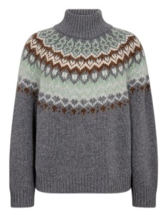 Jersey de cuello alto Mos Mosh Daya Fjord Jacquard