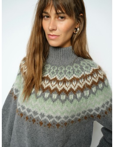 Jersey de cuello alto Mos Mosh Daya Fjord Jacquard