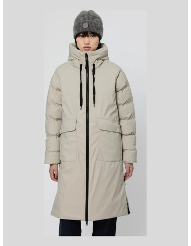 Parka larga Tanta Rainwear Rime Stone Grey