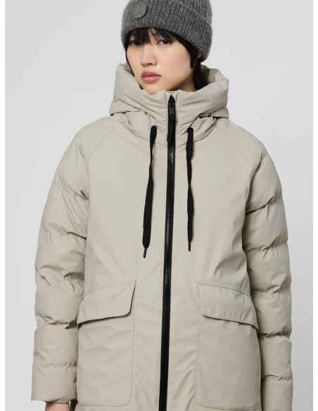 Parka larga Tanta Rainwear Rime Stone Grey