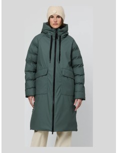 Parka Larga Tanta Rainwear Balsam Green Rime