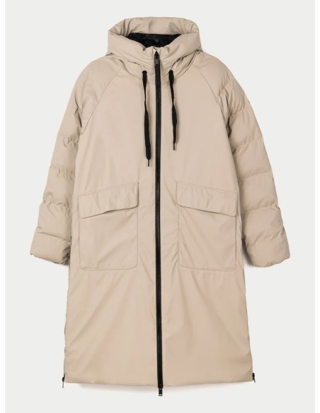 Parka larga Tanta Rainwear Rime Stone Grey