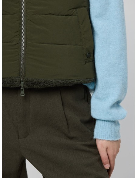 Chaleco Tanta Rainwear Acolchado reversible Verde