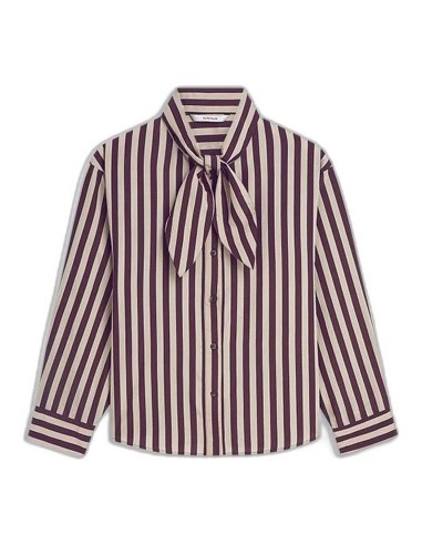 Blusa Summum de Rayas con Lazada en Viscosa Ecovero