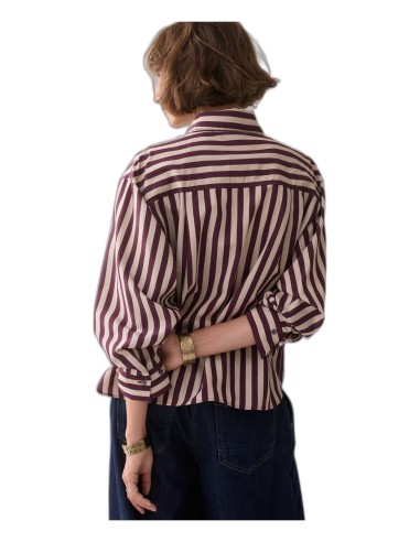 Blusa Summum de Rayas con Lazada en Viscosa Ecovero