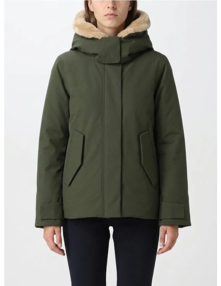 Parka Solana Save The Duck con capucha desmontable, cuello efecto pelo