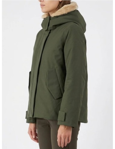Parka Solana Save The Duck con capucha desmontable, cuello efecto pelo