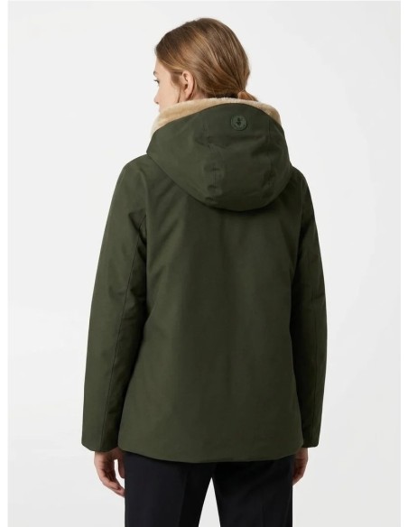 Parka Solana Save The Duck con capucha desmontable, cuello efecto pelo